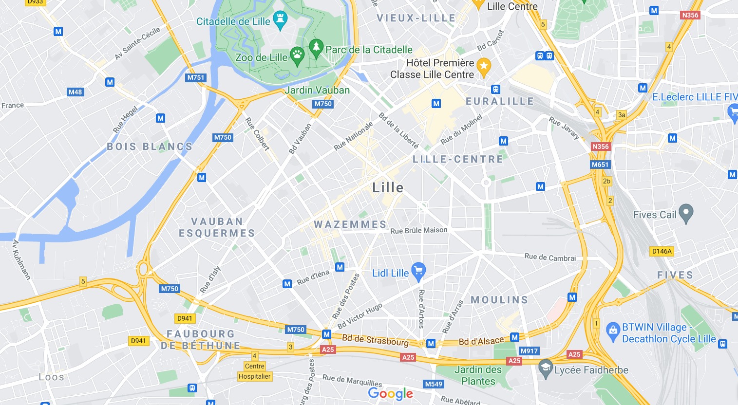 Les Transports En Commun Lille Erasmus Place   Plan Lille  1 